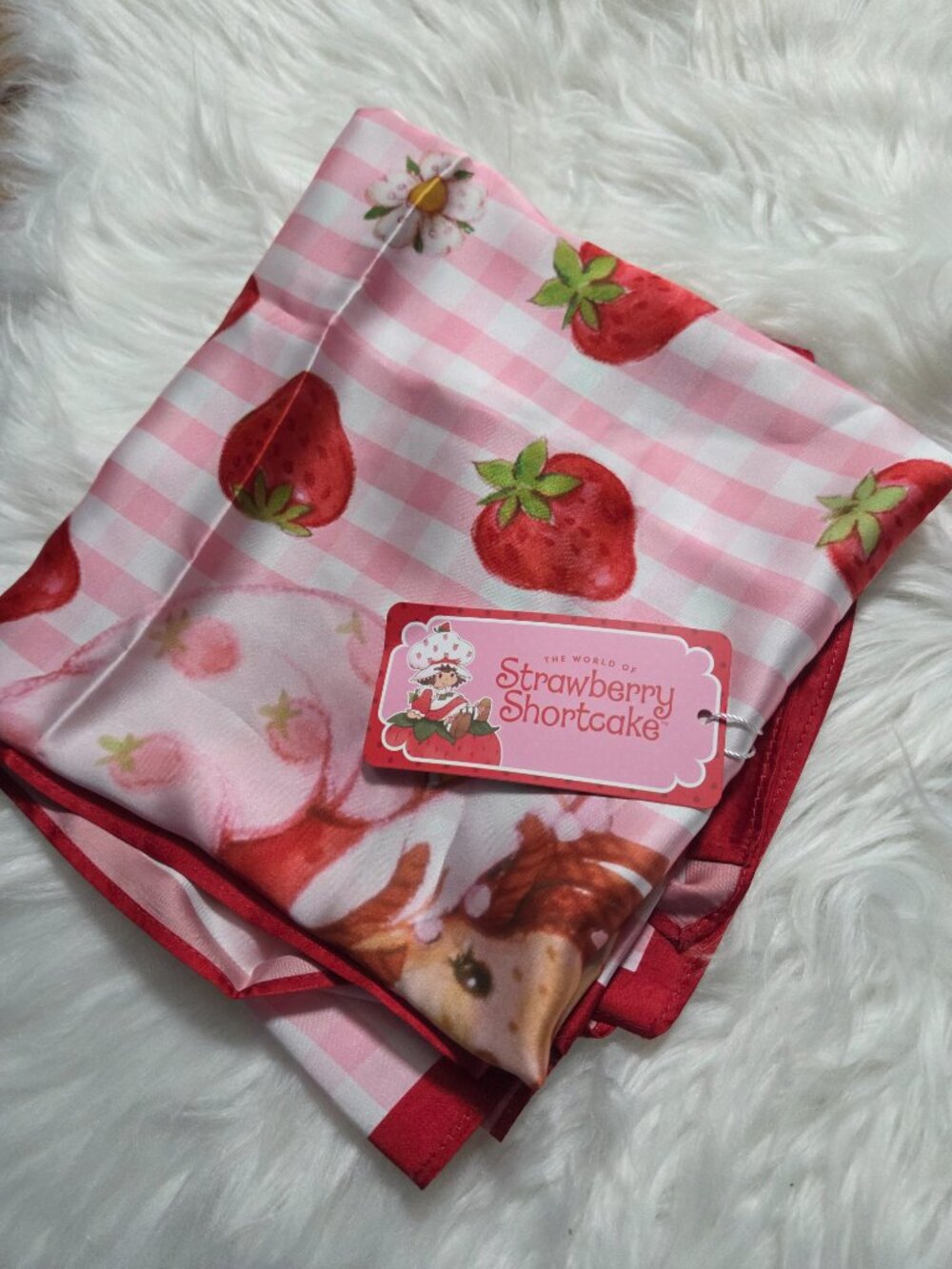 Strawberry Shortcake Silky Feel Square Scarf